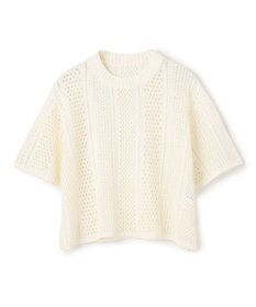 BEIGE， ATACAM / パターンメッシュ ハーフニット