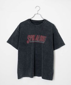 WEGO 【綿100%】ヴィンテージウォッシュグラフィックTシャツ