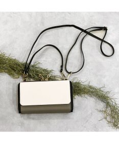 UNBILLION カシュカシュ cachecache / WEB限定カラーコンビウォレットショルダーバッグ