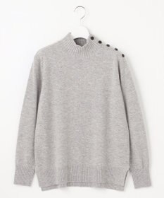 J.PRESS LADIES 【洗える】WOOL BLEND AIR ハイネック ニット