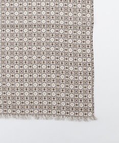 JOSEPH ABBOUD 【ドイツ/bugatti×V.FRAAS】ビンテージタイルモチーフ ストール