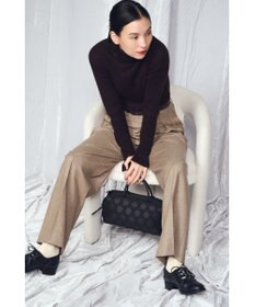 MIYABIYA 【撥水加工】篭目大柄エンボスボンディングミニボストン