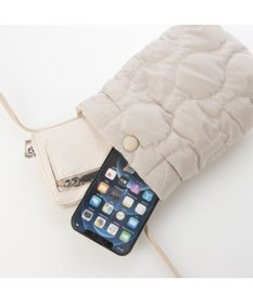 UNBILLION cachecache ナイロンキルティングスマホショルダー