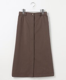自由区 L ブラッシュドコットンサテンナロー スカート