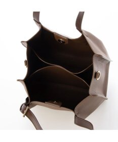 UNBILLION カシュカシュ cachecache / フェイクレザーショルダーバッグ付スクエアトート