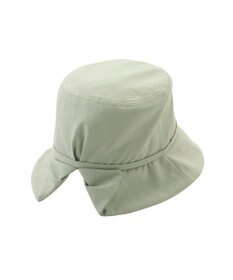 MOONBAT 【遮光100％/遮熱/UVカット】FURLA(フルラ)小ツバ 後ろ割れ バケットハット 帽子 無地 チャーム付き 手洗い可能/サイズ調整可能