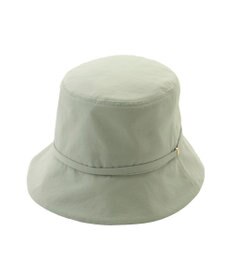 MOONBAT 【遮光100％/遮熱/UVカット】FURLA(フルラ)小ツバ 後ろ割れ バケットハット 帽子 無地 チャーム付き 手洗い可能/サイズ調整可能