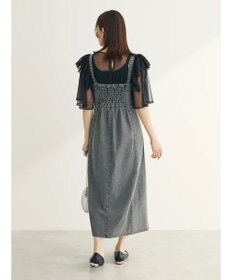 Green Parks ■ＥＳＣＡＲ　ドットチュールフレアヨークプルオーバー