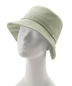 MOONBAT 【遮光100％/遮熱/UVカット】FURLA(フルラ)小ツバ 後ろ割れ バケットハット 帽子 無地 チャーム付き 手洗い可能/サイズ調整可能