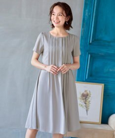 Tiaclasse 【洗える】スタイルアップも叶うピンタックワンピース