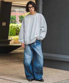 WEGO 【ユニセックス着用ITEM/MLXLサイズ展開】スウェットプルオーバー