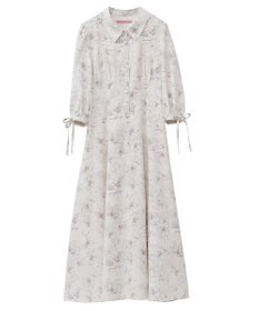 Maison de FLEUR はしごレースシャツワンピース