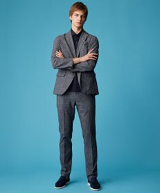 JOSEPH ABBOUD 【洗える/UV/エコ撥水・クールビズ/】ライトウェーブライト ジャケット