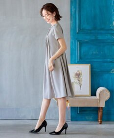 Tiaclasse 【洗える】スタイルアップも叶うピンタックワンピース