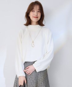 ANY L リブ起毛モックネックプルオーバー