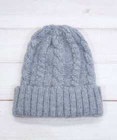 石田製帽 ベビーアルパカ　アラン編みワッチ