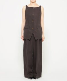 uncrave テンセルライトリネン ワイドパンツ