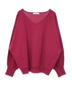 Green Parks 洗える　Ｖネックドルマンニットプルオーバー