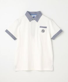 J.PRESS KIDS 【140-170cm】チェックカラー 半袖ポロシャツ