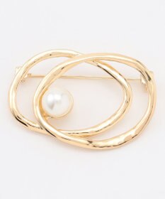 ANY ダブルサークルブローチ