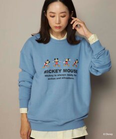 OP／FILA 【ocean pacific】ミッキー/裏毛クルースウェット【Disney/ディズニー】
