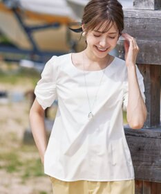 Tiaclasse 【洗える】リボン袖ブラウス