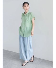 Te chichi 【7色展開】シャンブレーボイルフレンチスリーブシャツ