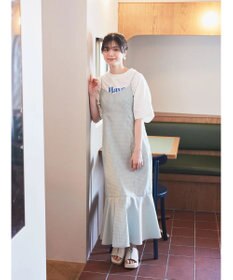 earth music&ecology チェックマーメイドキャミワンピース