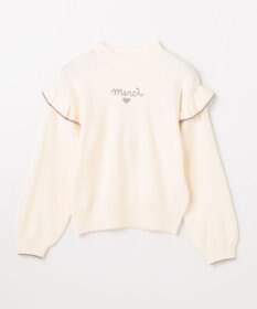 ANY KIDS 肩フリル しあわせタッチニット