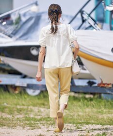 Tiaclasse 【洗える】リボン袖ブラウス