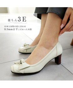 Pointer 日本製 本革リボンパンプス