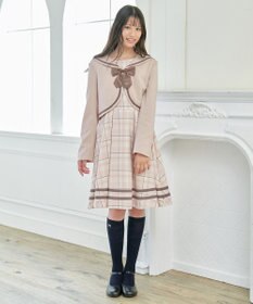 ANY KIDS ジャケット付き チェック ワンピース