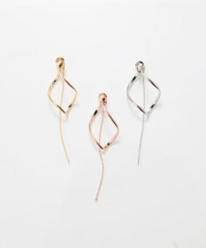 Phoebe 2wayグレースツイストラインイヤリング　シルバー