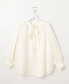 ANY SIS S 【洗える】フリルボウタイ ブラウス