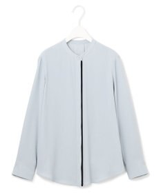 ICB L 【新色追加・WEB限定カラーあり・接触冷感・UVケア・速乾・洗える】BackSatinAmunzen バンドカラーブラウス