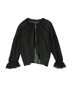 earth music&ecology ギャザーショートブラウス