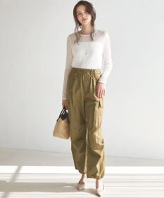 23区 VIOLAd'ORO アバカメッシュ レザーハンドル バケツバッグ