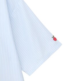 Green Parks ｍｉｆｆｙ／刺しゅうプリントストライプシャツ