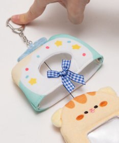 WEGO もぐもぐフードアニマルカードホルダーリールキーホルダー