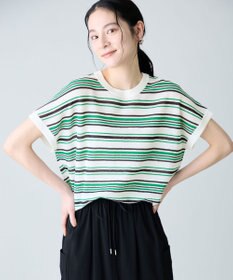 ANY L マルチボーダーニットT
