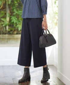 J.PRESS LADIES 【WEB限定カラーあり・洗える】T/Rアルガンシルク ワイド パンツ