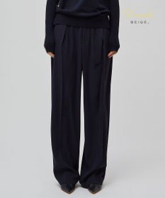 BEIGE， 【洗える】CINDY / ワイドタックパンツ