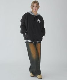 WEGO 【ユニセックス着用ITEM】グラフィックフードスタジャン