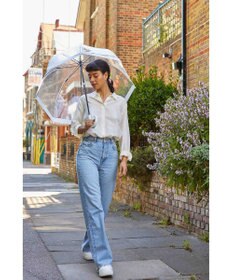 MOONBAT 【雑誌掲載／non・no】フルトン (FULTON) Birdcage ワンポイントロゴ 長傘 透明傘