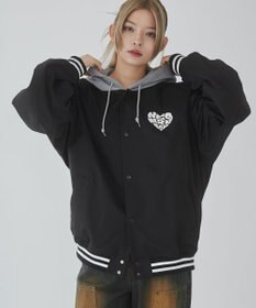WEGO 【ユニセックス着用ITEM】グラフィックフードスタジャン