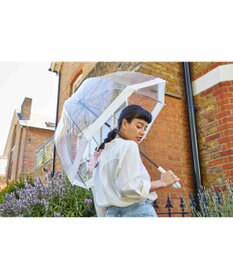 MOONBAT 【雑誌掲載／non・no】フルトン (FULTON) Birdcage ワンポイントロゴ 長傘 透明傘