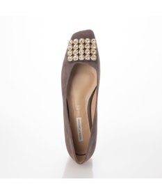 MODE ET JACOMO <MODE ET JACOMO>アシンメトリービジューフラットパンプス