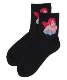 WEGO デザインパイルクルーソックス（14㎝）