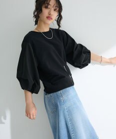 Green Parks ２ＷＡＹ７分袖タック裾ＺＩＰプルオーバー