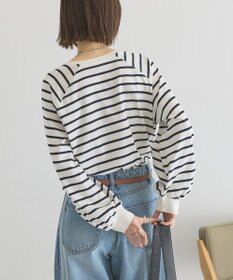 AMERICAN HOLIC フレアラグランボーダーロンＴ